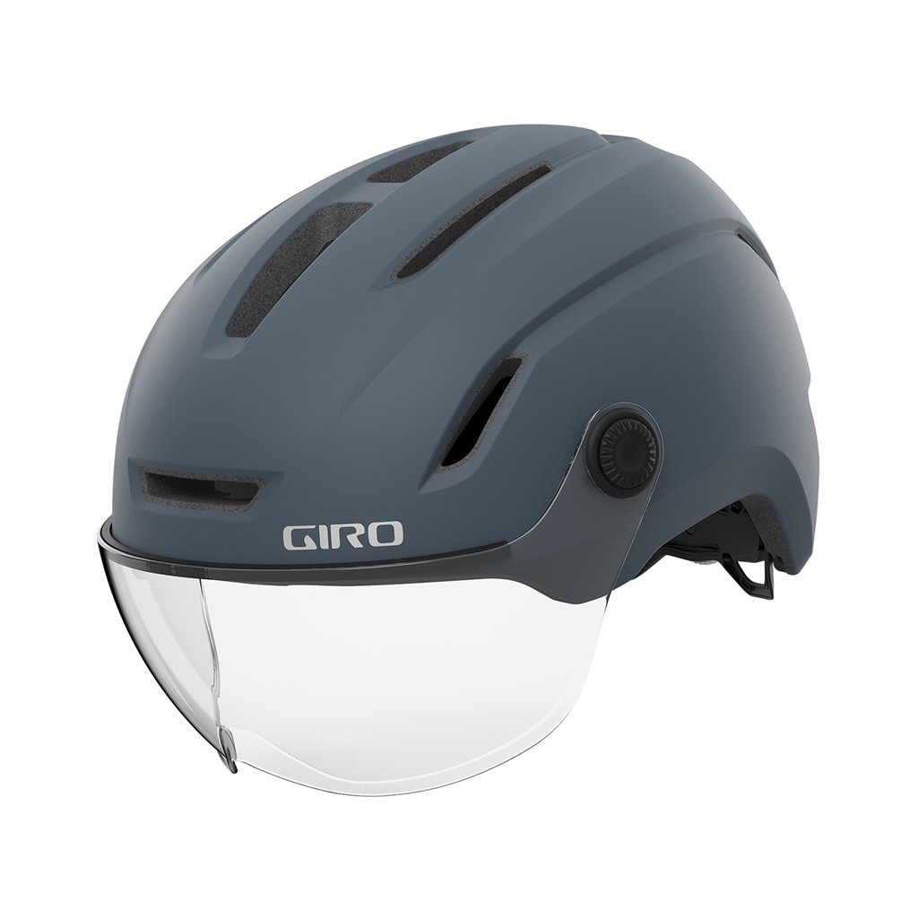 EVOKE MIPS Helm mit Scheibe / matte portaro grey / L 59-63