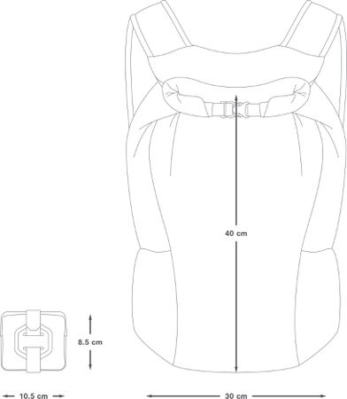 PACKABLE BACKPACK Ultraleicht-Rucksack / grey / 13l