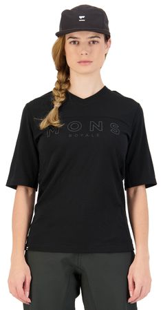 REDWOOD ENDURO Damen-Kurzarmshirt / black / S