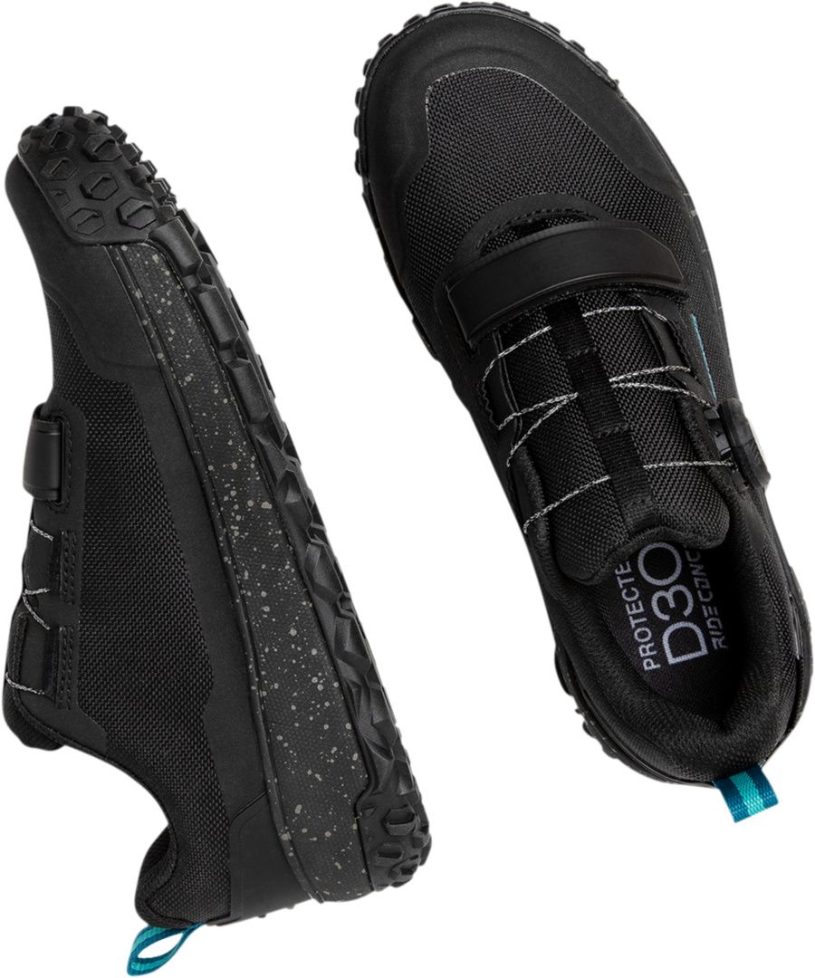 Flume Clip Boa Schuh Damen / schwarz / 37.5