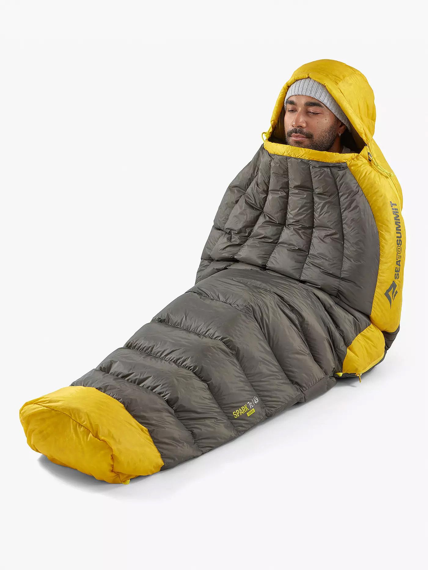 SPARK Ultralight Daunen- Schlafsack / grau / 7° Long