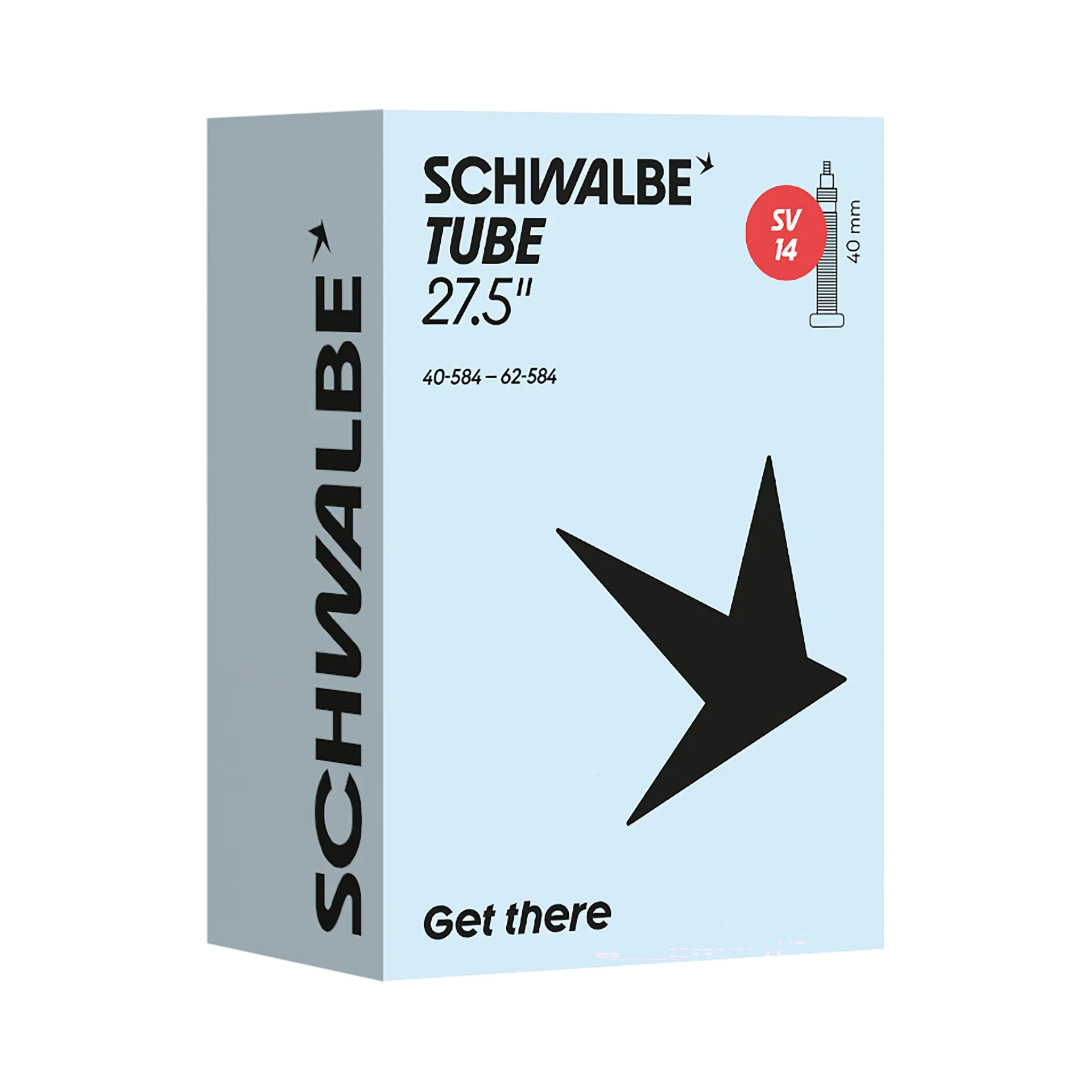 SCHWALBE STANDARD Schlauch / 27.5", SV14, 40mm, 40/62-584