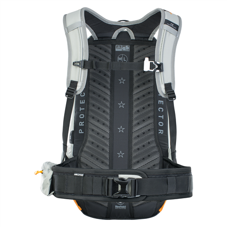 FR ENDURO E-RIDE m. Protektor / stone/bright orange / M/L