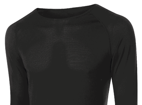 TRANSTEX LIGHT Herren-Langarmshirt / black / 50