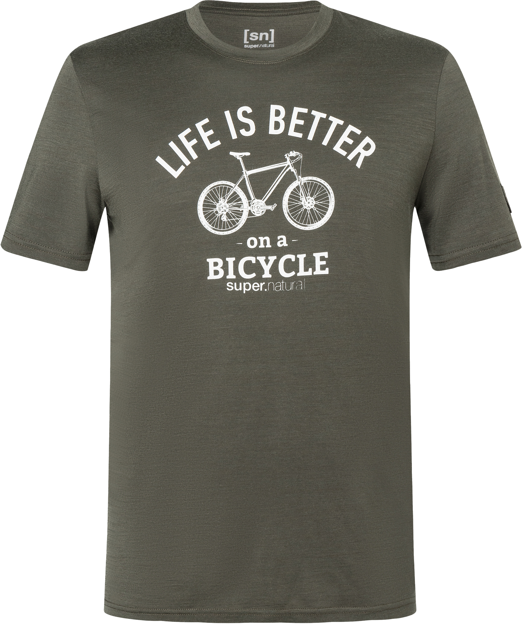 BETTER BIKE BIO Herren-Kurzarm-Merino-Shirt / black ink/white stone / XL