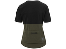 RIDE Damen-Gravel-Kurzarmshirt / black/trail green / L