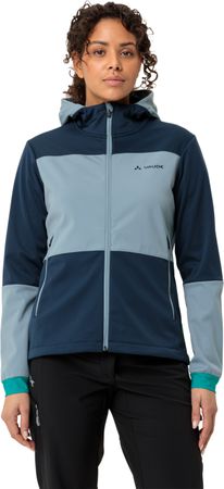 QIMSA Damen-Softshelljacke / dark sea / 42
