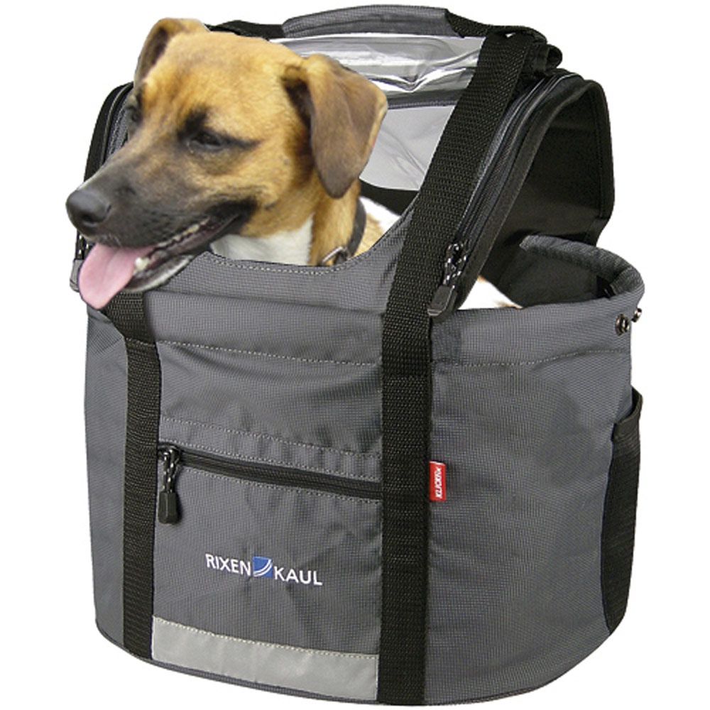 DOGGY Hunde-Lenkertasche / grau schwarz