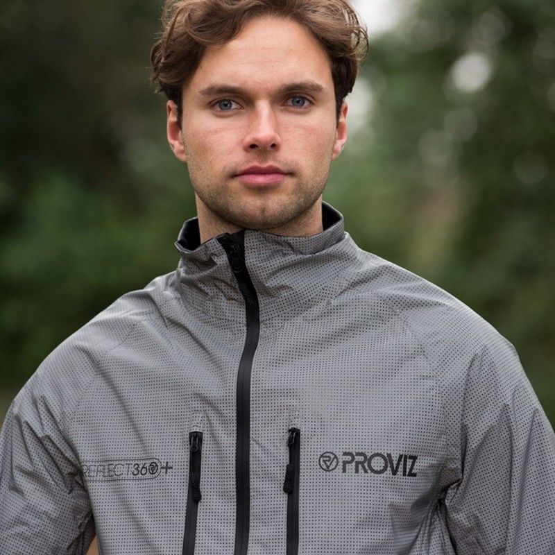 REFLECT 360+ Herren-Regenjacke / silber / M