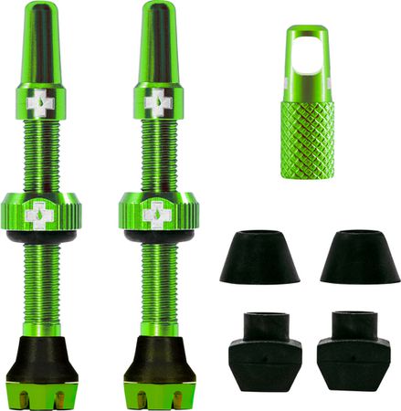 V2 Tubeless Ventil Kit / Green / 44 mm