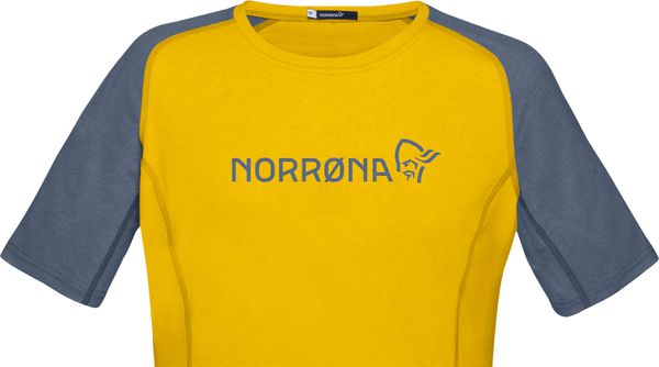 FJØRÅ  EQUALISER Damen-Kurzarmshirt / sulphur/vintage indigo / M