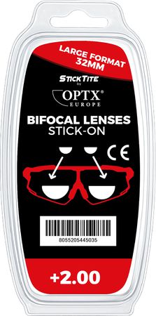BIFOCAL LENSES aufklebbare Leselinsen / 32mm / +2