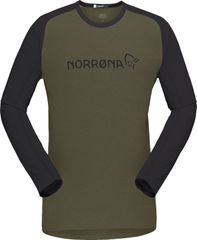 FJØRÅ  EQUALISER Herren-Langarmshirt / olive night / M