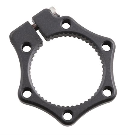 6-LOCH-ADAPTER mit Schraubklemmung für Centerlock Naben / schwarz