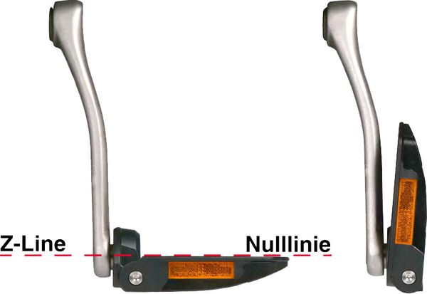 Z.1 Z-LINE URBAN Faltpedal / schwarz