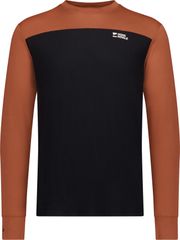 YOTEI Herren-Merino-Langarmshirt / sienna/black / XXL
