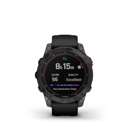 FENIX 7 SOLAR Multisportuhr 47mm / schiefergrau mit schwarzem armband