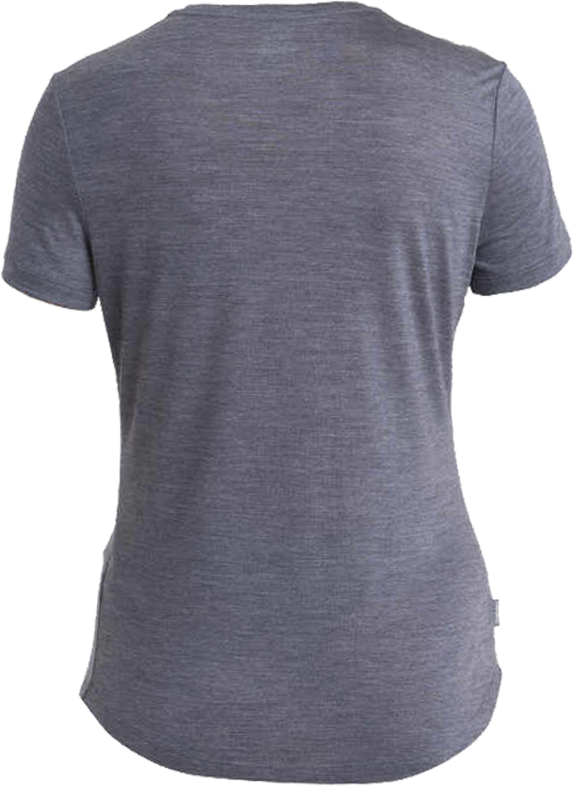 SPHERE III Damen-Merino-Kurzarmshirt / midnight navy hthr / XL