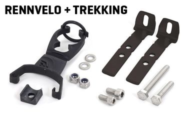 ZWEITBEFESTIGUNGS-HALTER für VIPER Schutzbleche / silber / MTB + KINDERVELO 16''