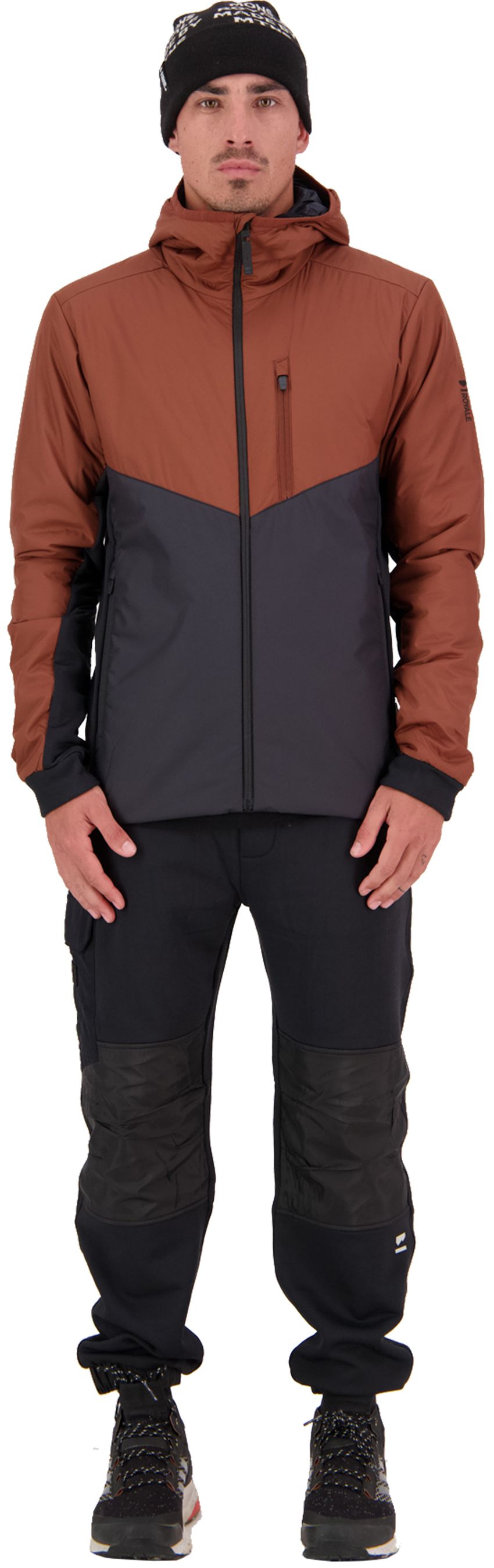 ARETE MERINO Herren-Loftjacke / dark copper/back / XXL