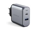 DUAL PORT 30W Ladegerät USB-A / USB-C / grau