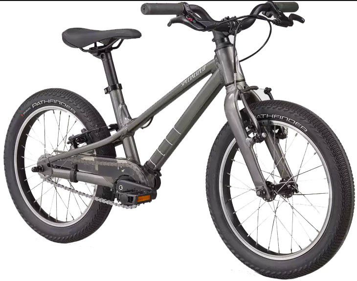 JETT 16 SINGLESPEED Kindervelo / gloss smoke flake silver / 16 ZOLL