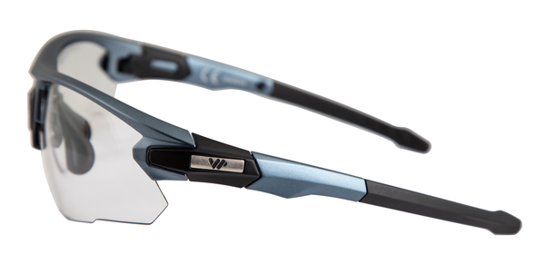 ALPHA PRO HR Sportbrille / matte aluminium navy