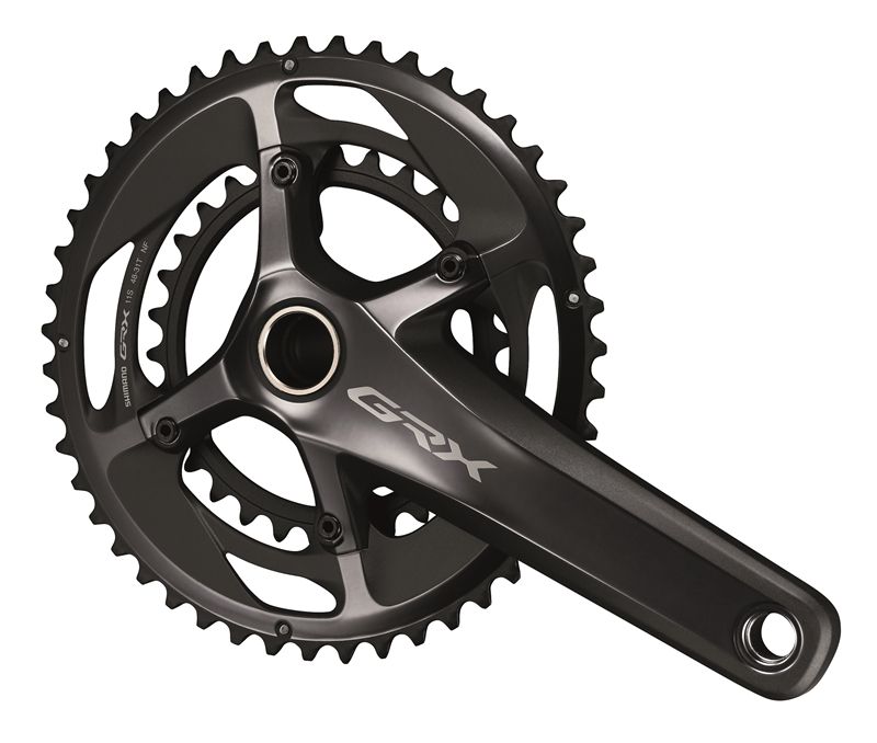 GRX RX810 Gravel-Kompaktkurbel 2x11 / schwarz / 175mm