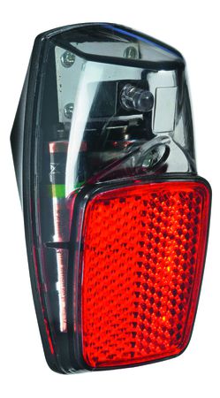 Rücklicht UN-4305 inkl. Batterien Schutzblechmontage / schwarz