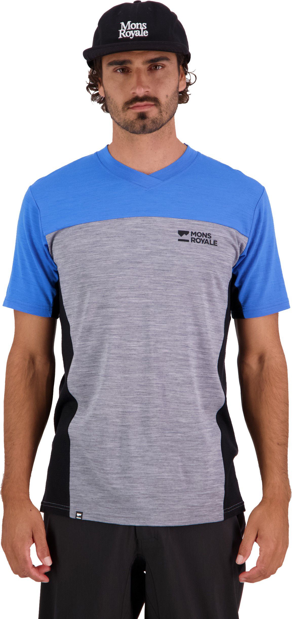 REDWOOD ENDURO Herren-Kurzarmshirt / blue gravel / M