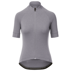 NEW ROAD Damen-Gravel-Kurzarmtrikot / sharkskin heather / S