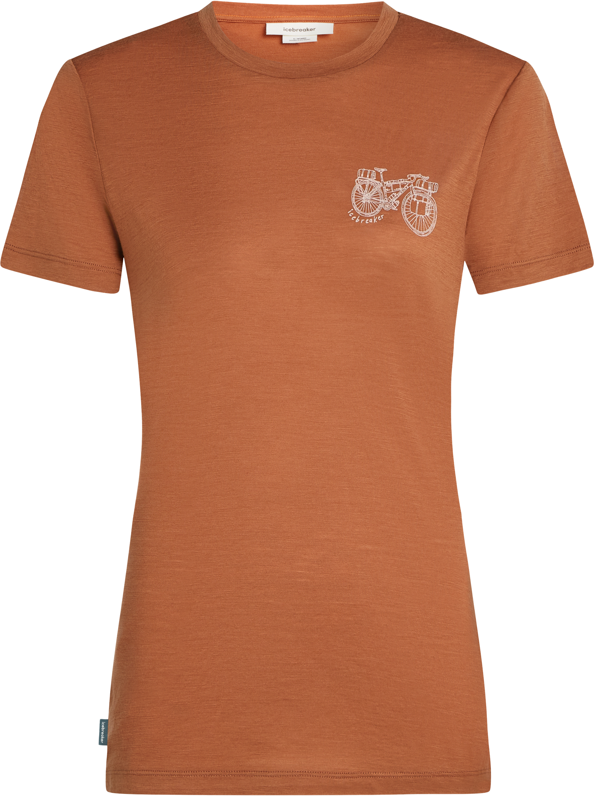 TL ADVENTURE RIDE Damen-Merino-Kurzarmshirt / dusty clay / M