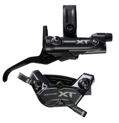 XT M8220 4-Kolben-Scheibenbrems-Set / schwarz / hinten