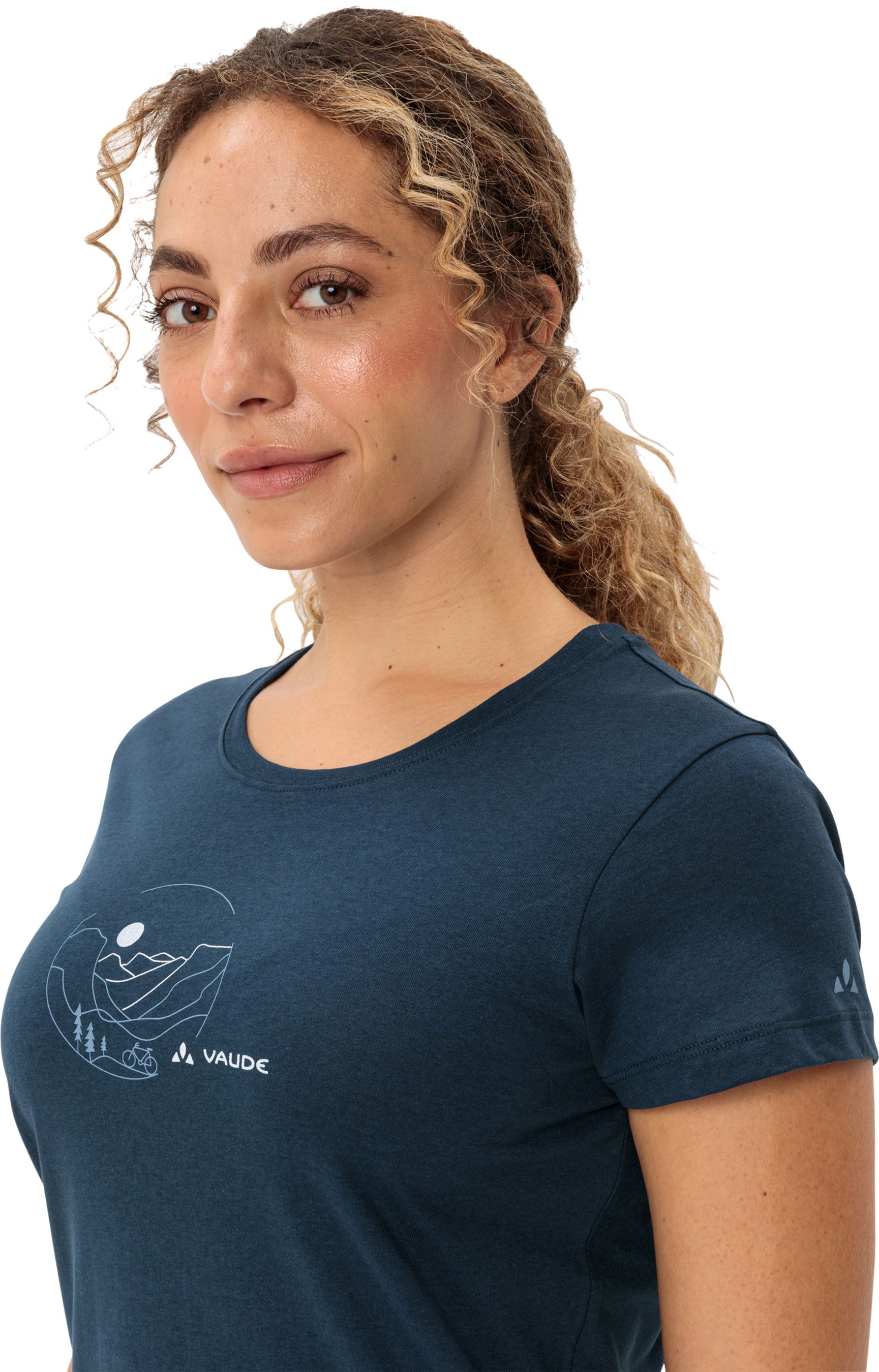 CYCLIST Damen-Kurzarmshirt / dark sea/blue / 38
