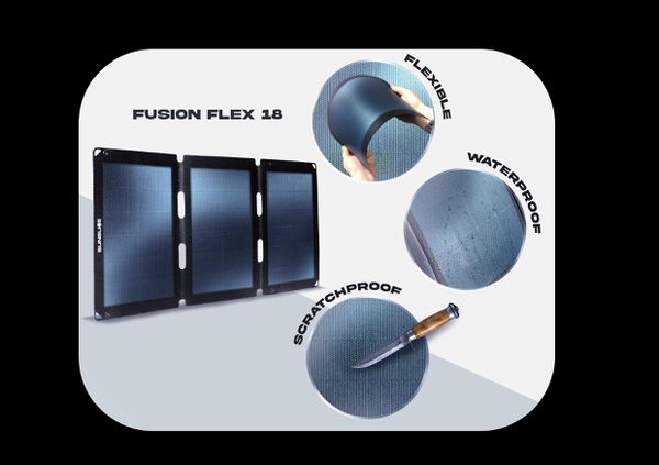 FUSION FLEX Solar Panel / black / 18W
