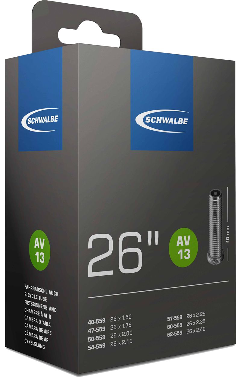 SCHWALBE STANDARD Schlauch / 26", SV13, 40mm, 40/62-559