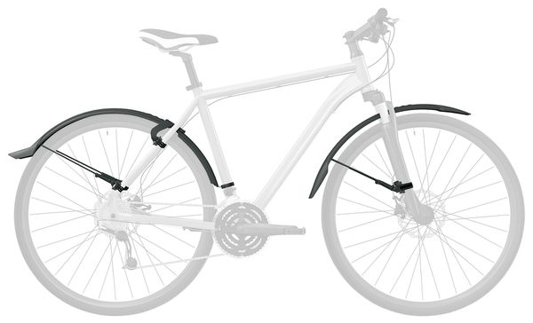 Steckschutzblechgarnitur Veloflexx 55 schwarz / schwarz