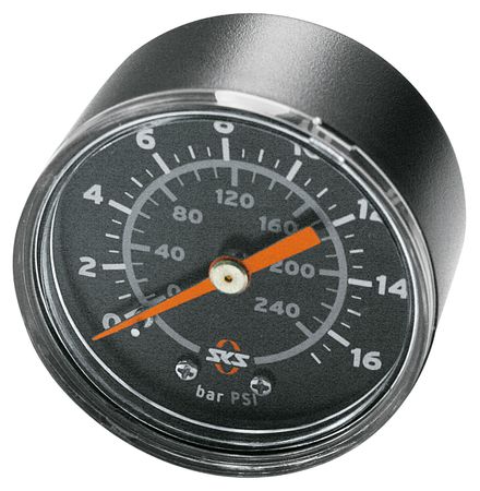 Manometer für Rennkompressor / schwarz