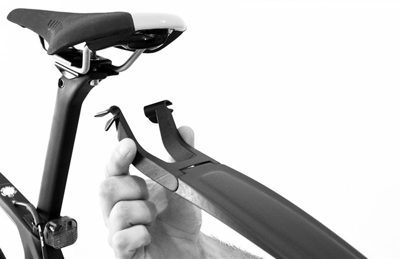 S-MUD Hinterrad-Spritzschutz / schwarz / 460mm