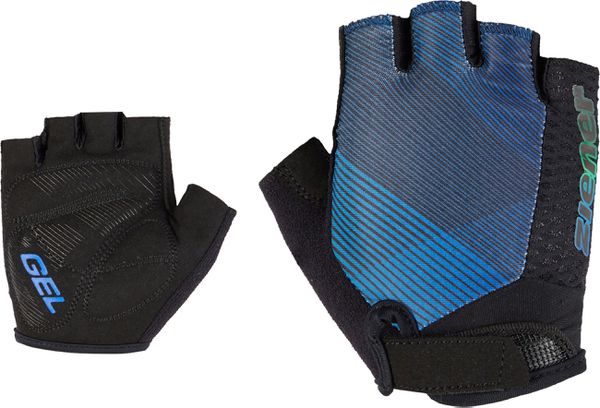 CHADI Kinder-Kurzfingerhandschuhe / black/cobalt blue / M=5