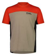 REDWOOD ENDURO Herren-Kurzarmshirt / retro red/black/walnut / S