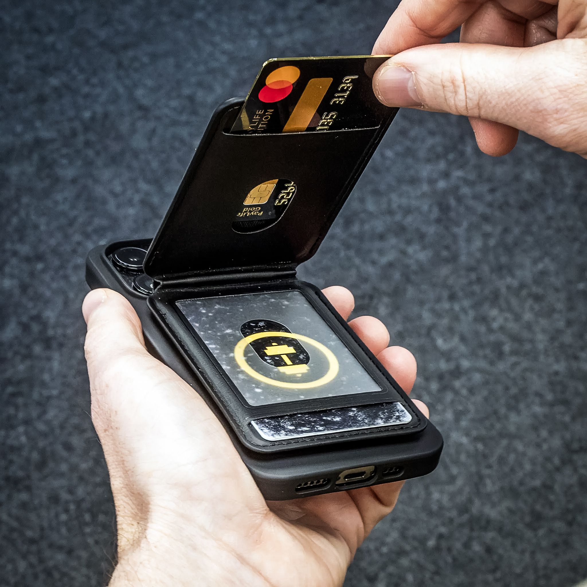 Magnetic Card Wallet SPC+ / schwarz