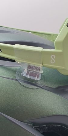 STIQX magnetische Brillenhalterung / transparent / M