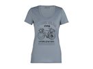TECH LITE TOUR CLUB 1995 Damen-Merino-Kurzarmshirt / gravel / XL