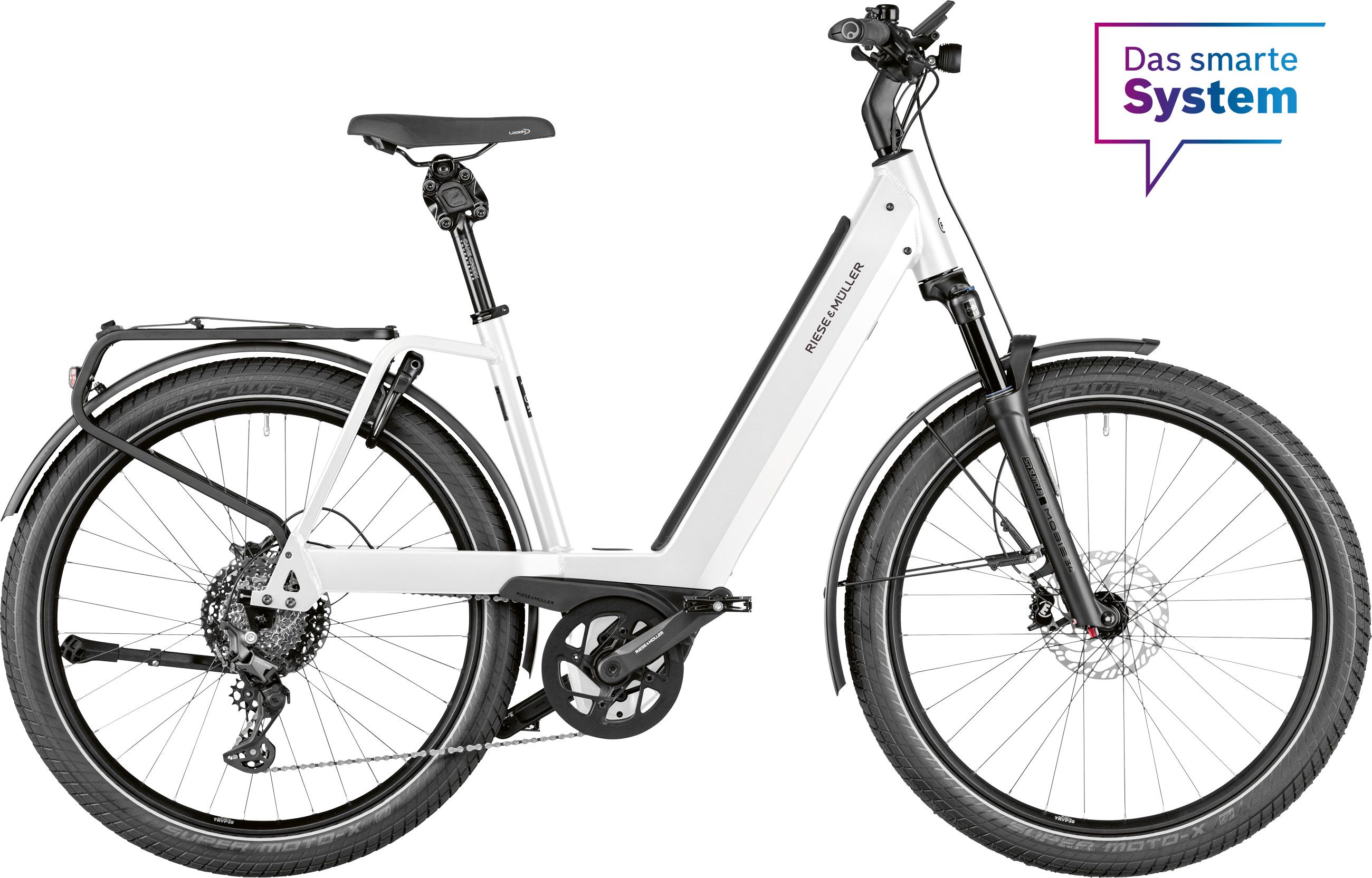 NEVO4 GT TOURING E-City- und Alltagsvelo / pure white / 56 CM