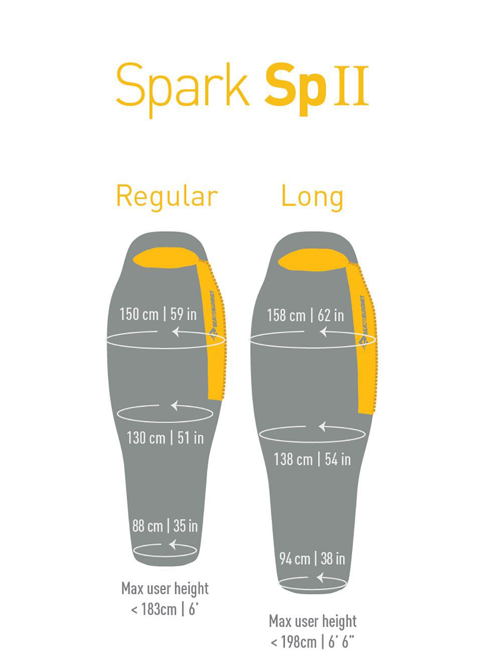 SPARK SpII Ultralight Schlafsack -2°C / grau / M