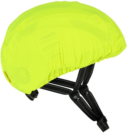 Commuter Compact Rain Helmet Cover / Hivis Neon Yellow
