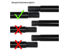 FIT KIT REAR für Steckachsenmontage / schwarz / M12 x 1.0 154-172mm