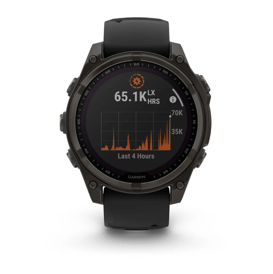 FENIX 8 SOLAR SAPPHIRE Multisportuhr / carbongrau / 47mm Sapphire, 22mm Armband