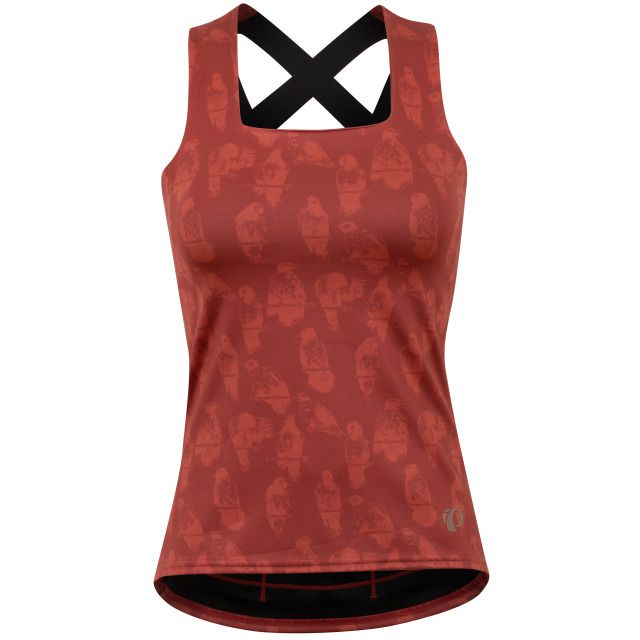 W Symphony Tank / burn rust adobe birds / L